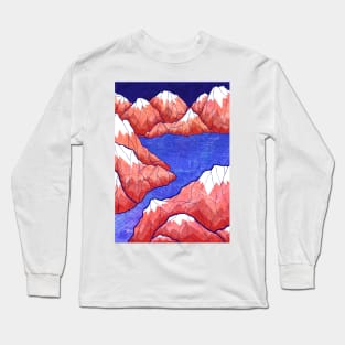 Mouth of the river (Red) Long Sleeve T-Shirt